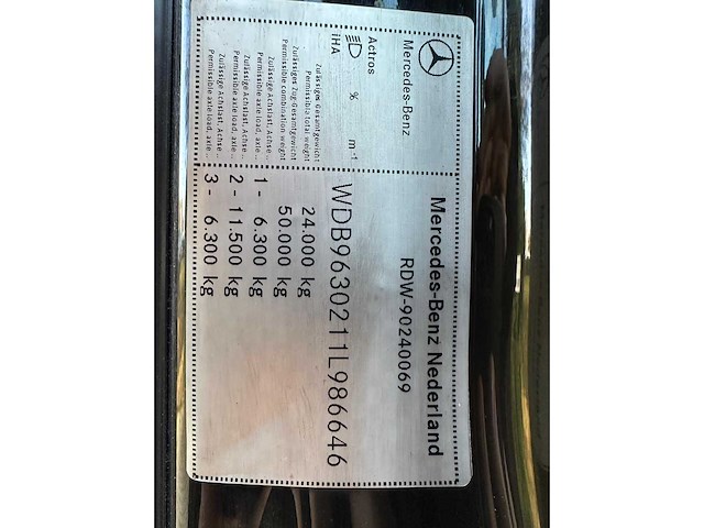 Mercedes-benz 2015 actros mp4 vrachtwagen - afbeelding 25 van  44