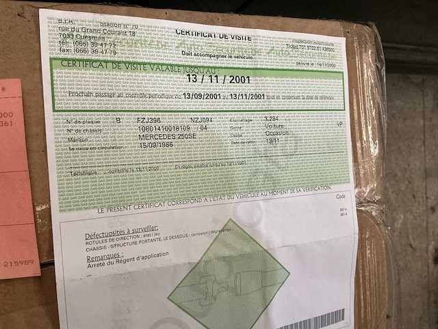 Mercedes benz 250 se berline oldtimer - afbeelding 48 van  50