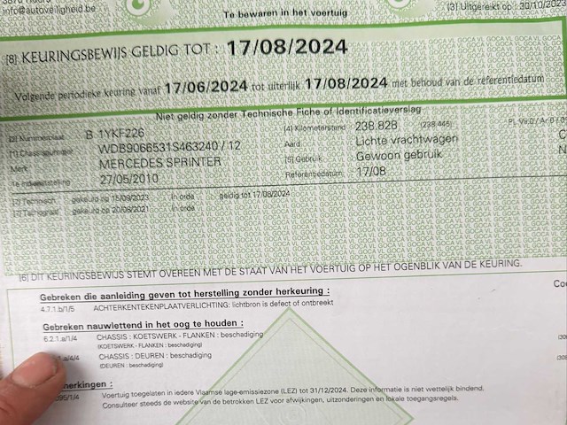 Mercedes-benz 519 3.0l sprinter bedrijfswagen - afbeelding 12 van  19