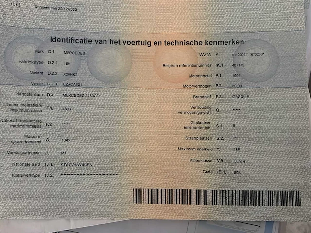 Mercedes-benz a-klasse 180 cdi auto – 2008 – 135.807 km – 109 pk – diesel - afbeelding 8 van  17