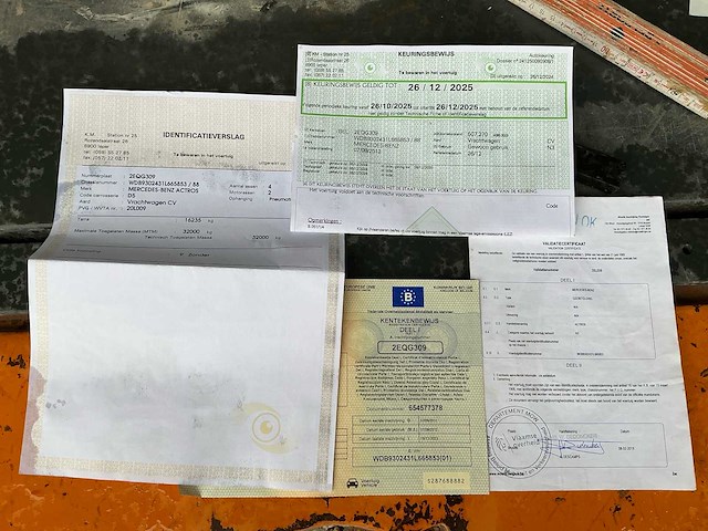 Mercedes-benz actros - laadkraan/containerhaak - 514 400km - 2012 - afbeelding 27 van  35