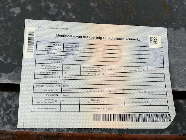 Mercedes-benz actros - laadkraan/containerhaak - 514 400km - 2012 - afbeelding 28 van  35