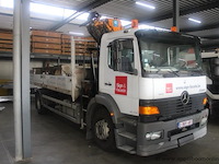 Mercedes-benz actros 1928/7.1, eerste inschrijving 2001-05-03, 347.882 km, manueel, mtm 19.000 kg, tarragewicht 10.470 kg, laadvermogen 8.455 kg, vrachtwagen met open laadbak en laadkraan, chassisnummer wdb9505061k564634, keuring geldig tot 09/05/2027 - afbeelding 12 van  21