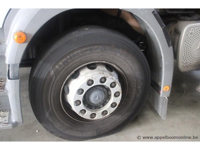 Mercedes-benz actros 1928/7.1, eerste inschrijving 2001-05-03, 347.882 km, manueel, mtm 19.000 kg, tarragewicht 10.470 kg, laadvermogen 8.455 kg, vrachtwagen met open laadbak en laadkraan, chassisnummer wdb9505061k564634, keuring geldig tot 09/05/2027 - afbeelding 17 van  21
