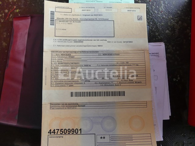 Mercedes-benz atego 822l boxtruck (2013-139,702 km-vin:wdb9702231l749792) - afbeelding 8 van  27
