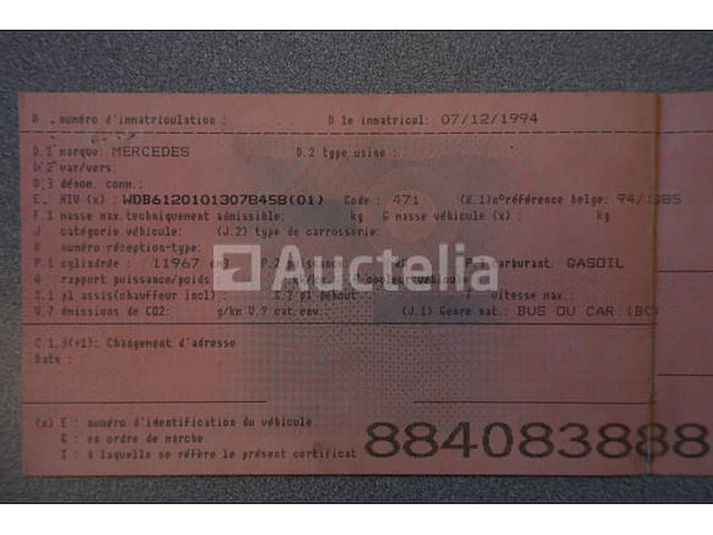 Mercedes-benz eo405 bus (1994-679,230 km-vin:wdb61201013078458) - afbeelding 24 van  83