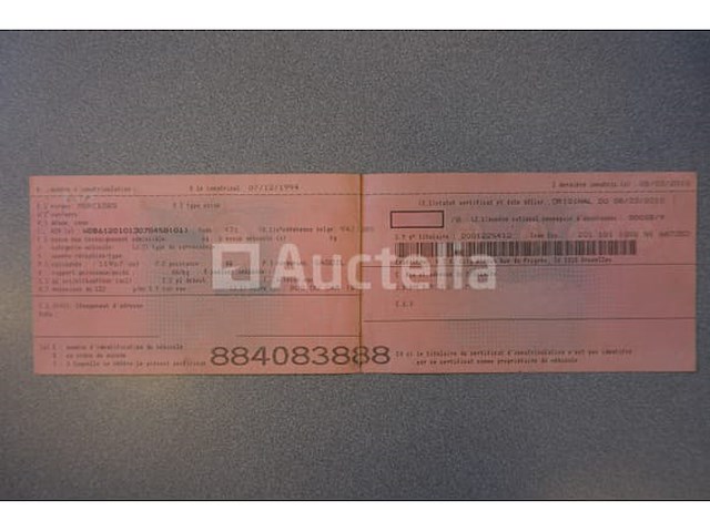 Mercedes-benz eo405 bus (1994-679,230 km-vin:wdb61201013078458) - afbeelding 82 van  83