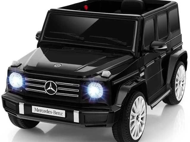 Mercedes-benz g500 elektrische kinderauto met afstandsbediening en muziekverbinding - afbeelding 1 van  7