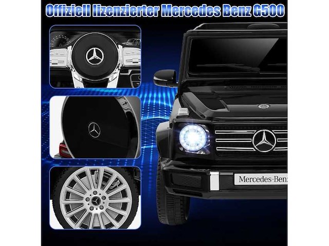 Mercedes-benz g500 elektrische kinderauto met afstandsbediening en muziekverbinding - afbeelding 3 van  7