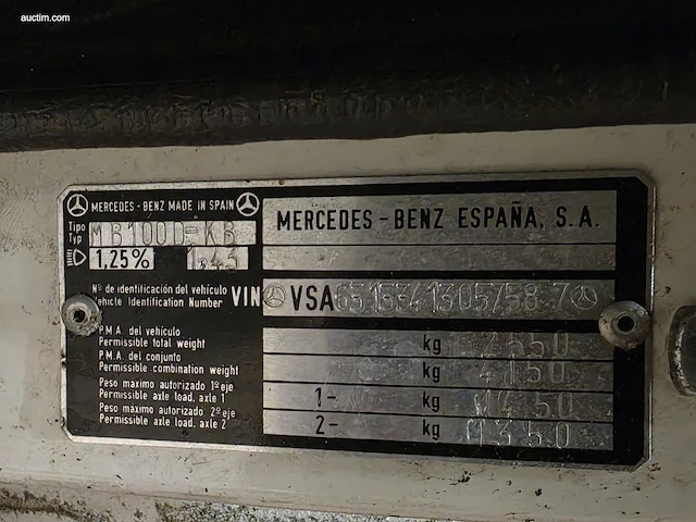 Mercedes-benz mb100dp 1990 - afbeelding 7 van  33