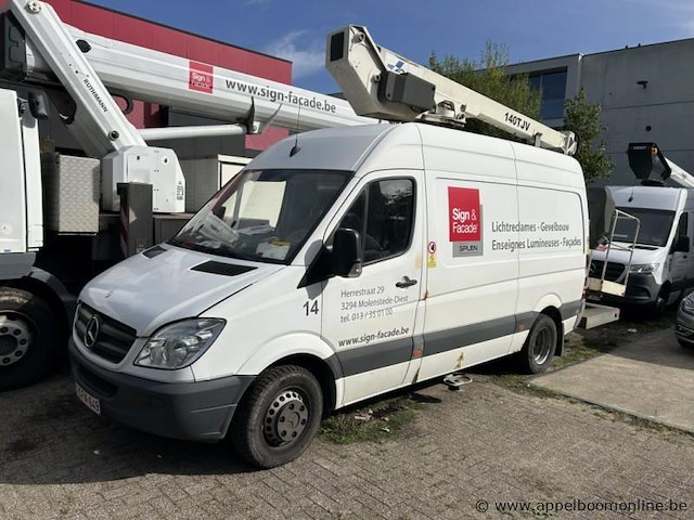 Mercedes-benz sprinter, 1e insch 14/11/2011, 424735km, 95kw, diesel, manueel, mtm 5000kg, tarra 3725kg, laadverm. 1275kg, wdb9066531s606464, keuring tot 01/12/2026, insch. deel i, coc en identificatieverslag, hoogwerker ruthmann e140tjv - afbeelding 1 van  19