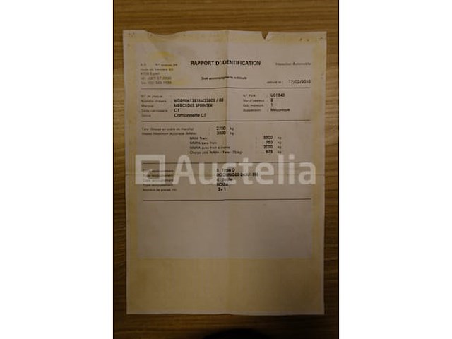 Mercedes-benz sprinter 310 cdi (2010-194,130 km) kantelbus (vin:wdb9061351n433805) - afbeelding 54 van  58