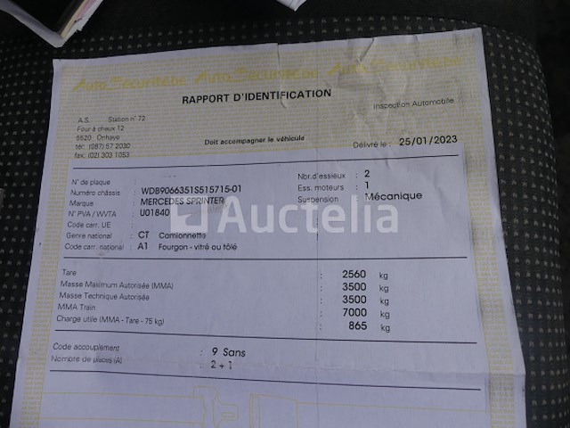 Mercedes-benz sprinter bestelwagen (2010-285,240 km) - afbeelding 11 van  28
