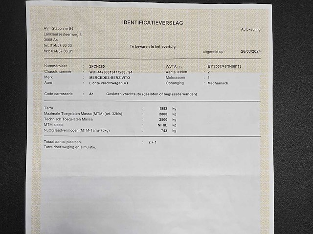 Mercedes-benz vito bedrijfswagen - afbeelding 10 van  13