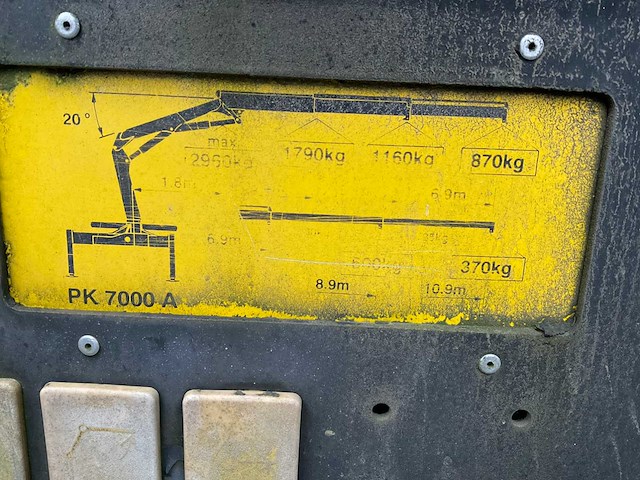 Mercedes-benz vrachtwagen met palfinger pk7000 - afbeelding 7 van  35