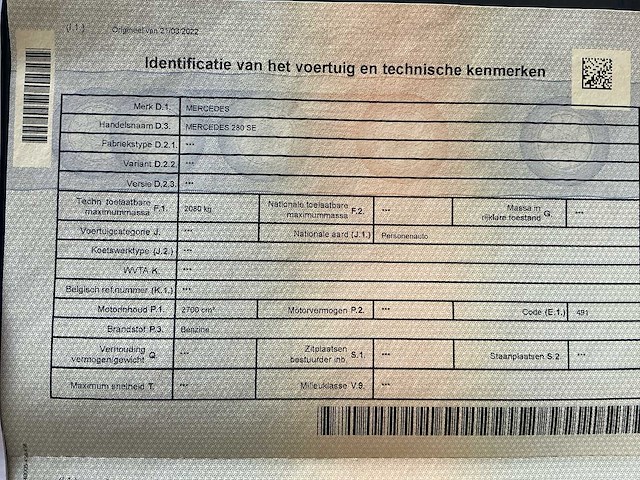 Mercedes-benz w126 s-klasse 280 se personenauto - afbeelding 19 van  22