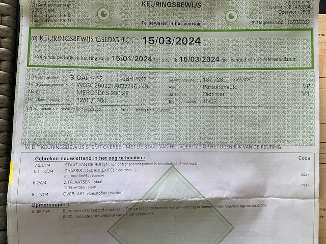 Mercedes-benz w126 s-klasse 280 se personenauto - afbeelding 36 van  43