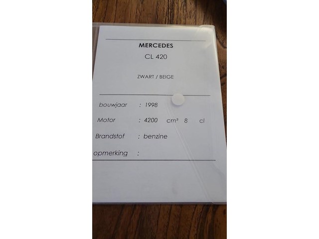 Mercedes cl420, 1998 - afbeelding 15 van  23