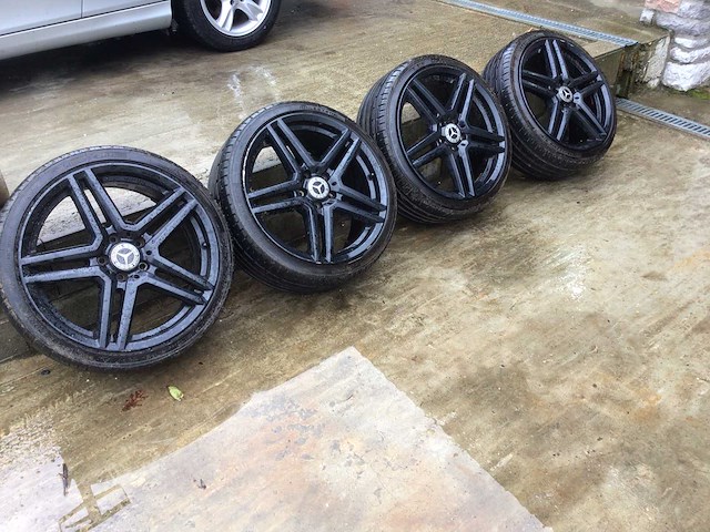 Mercedes clk velg (4x) - afbeelding 1 van  9