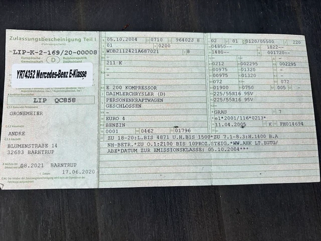 Mercedes e200 kompressor, 2004 - afbeelding 33 van  39