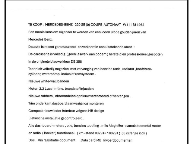 Mercedes se220 - afbeelding 16 van  23