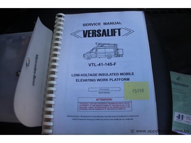 Mercedes sprinter, 1e insch 2020-01-24, 172021km, 120kw, diesel, manueel, mtm 5500kg, tarra 3770kg, laadverm. 1730kg, hoogwerker, wdb9076531p143597, keuring tot 2027-01-30, insch. deel i, coc en identificatieverslag - afbeelding 3 van  21
