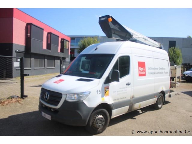 Mercedes sprinter, 1e insch 2020-01-24, 172021km, 120kw, diesel, manueel, mtm 5500kg, tarra 3770kg, laadverm. 1730kg, hoogwerker, wdb9076531p143597, keuring tot 2027-01-30, insch. deel i, coc en identificatieverslag - afbeelding 1 van  21