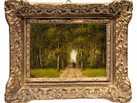 Merchie donat (1833-1886), three small landscapes with figures, oil on panel 13 x 17 cm. (5.12 x 6.69 in.) - afbeelding 8 van  11