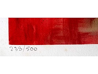 Merel van beeumen - adembenemend rood - litho - afbeelding 1 van  6