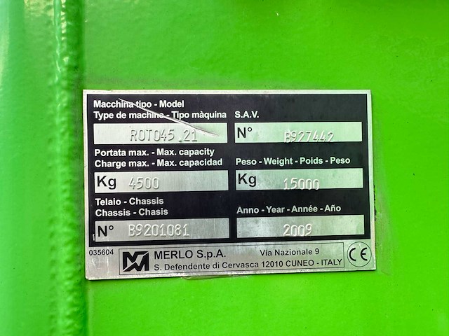 Merlo - 2009 - roto 45.21 - verreiker - afbeelding 71 van  73