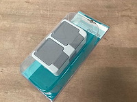 Merten aquastar wandcontactdoos 2 voudig spatwaterdicht (18x) - afbeelding 4 van  5