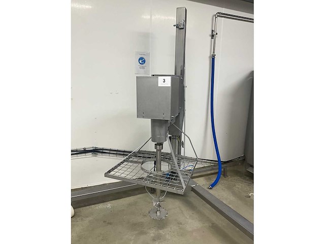 Mervers rvs staafmixer op pneumatisch statief - afbeelding 3 van  5