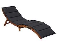 Merxx garden lounge chair "honopu" - acaciahout, grijs kussen inbegrepen - afbeelding 1 van  8