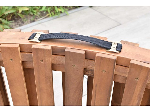 Merxx garden lounge chair "honopu" - acaciahout, grijs kussen inbegrepen - afbeelding 8 van  8