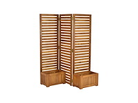 Merxx room divider met 2 plantenbakken - acacia - afbeelding 4 van  7