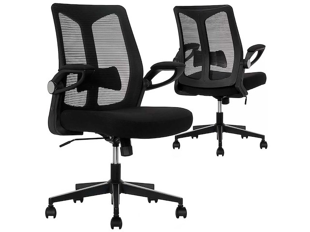 Meshstoel - echte innovaties met opvouwbare armleuningen - afbeelding 2 van  5