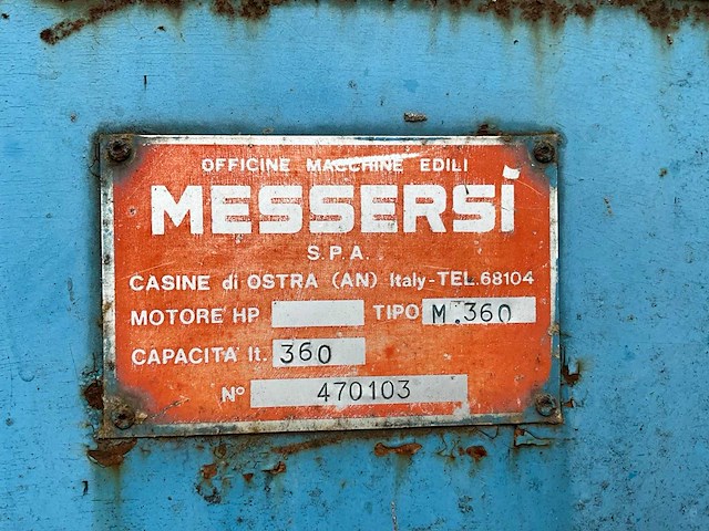 Messersi m360 betonmolen - gemotoriseerd - afbeelding 8 van  11