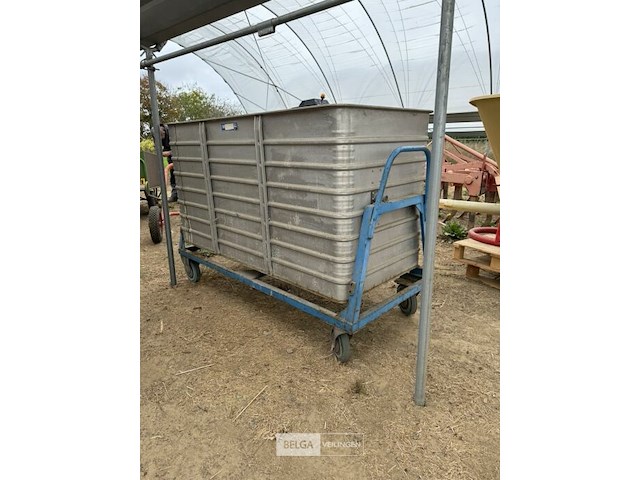 Metaal fruitkar/kipkar - afbeelding 3 van  5