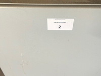 Metaalafkortzaag hbm machines 210 met aangebouwde rollerbaan 2x5m, 3 sets startkabels, metaal achterliggende de zaag (3,4) - afbeelding 3 van  18