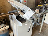 Metaalafkortzaag hbm machines 210 met aangebouwde rollerbaan 2x5m, 3 sets startkabels, metaal achterliggende de zaag (3,4) - afbeelding 4 van  18