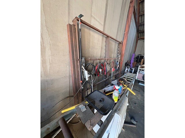 Metaalafkortzaag hbm machines 210 met aangebouwde rollerbaan 2x5m, 3 sets startkabels, metaal achterliggende de zaag (3,4) - afbeelding 16 van  18