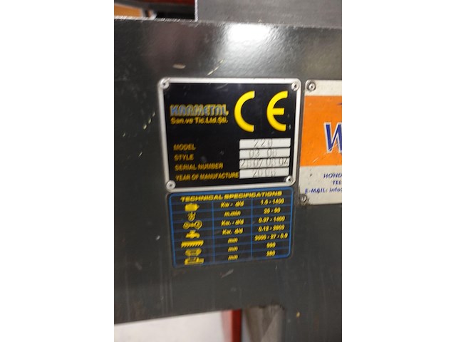 Metaalbandmachine kar metal - afbeelding 4 van  5