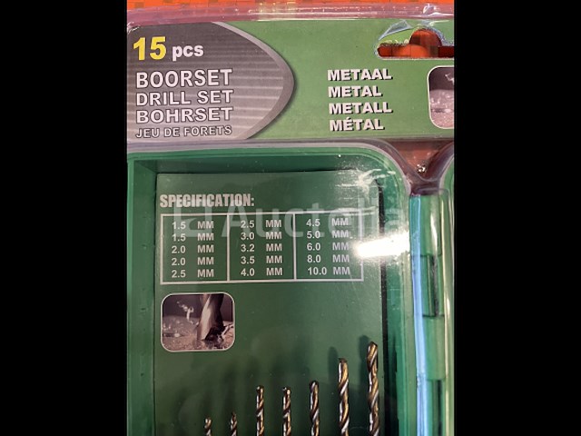 Metaalboren set in koffer - afbeelding 2 van  2