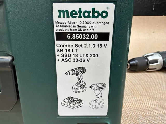 Metabo accu gereedschap combo set 2.1.3 18v - afbeelding 4 van  7