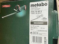 Metabo ahs 18-45v accu heggenschaar - afbeelding 3 van  3