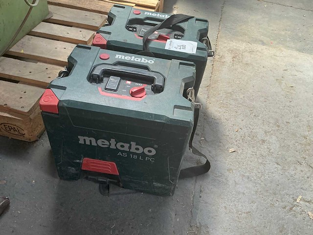 Metabo as18 lpc accu stofzuiger (2x) - afbeelding 3 van  5