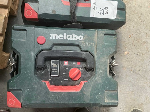 Metabo as18 lpc accu stofzuiger (2x) - afbeelding 4 van  5