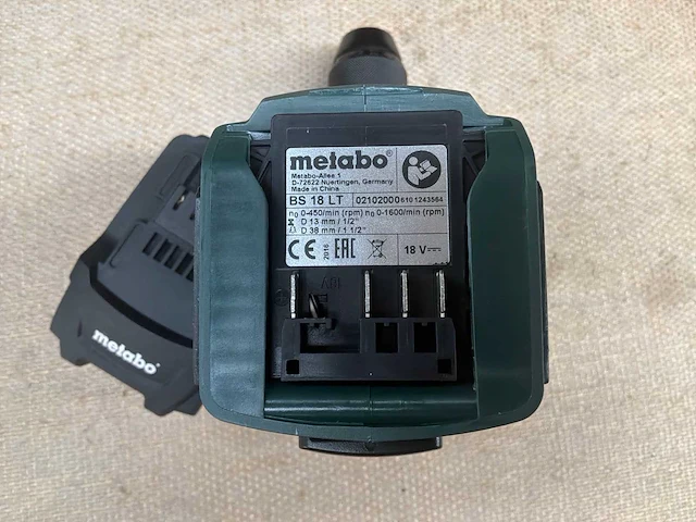Metabo bs 18 lt schroefboormachine - afbeelding 5 van  5