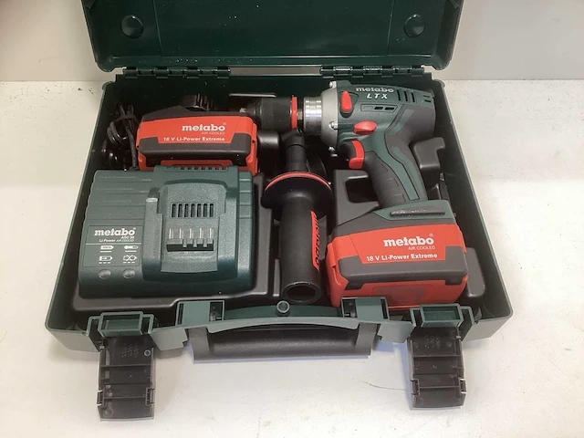 Metabo bs 18 ltx boor-/schroefmachine met koffer, 2× 3.0ah accu d-72622 en asc 30 acculader - afbeelding 1 van  2