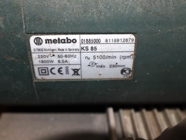 Metabo cirkelzaag - afbeelding 2 van  3